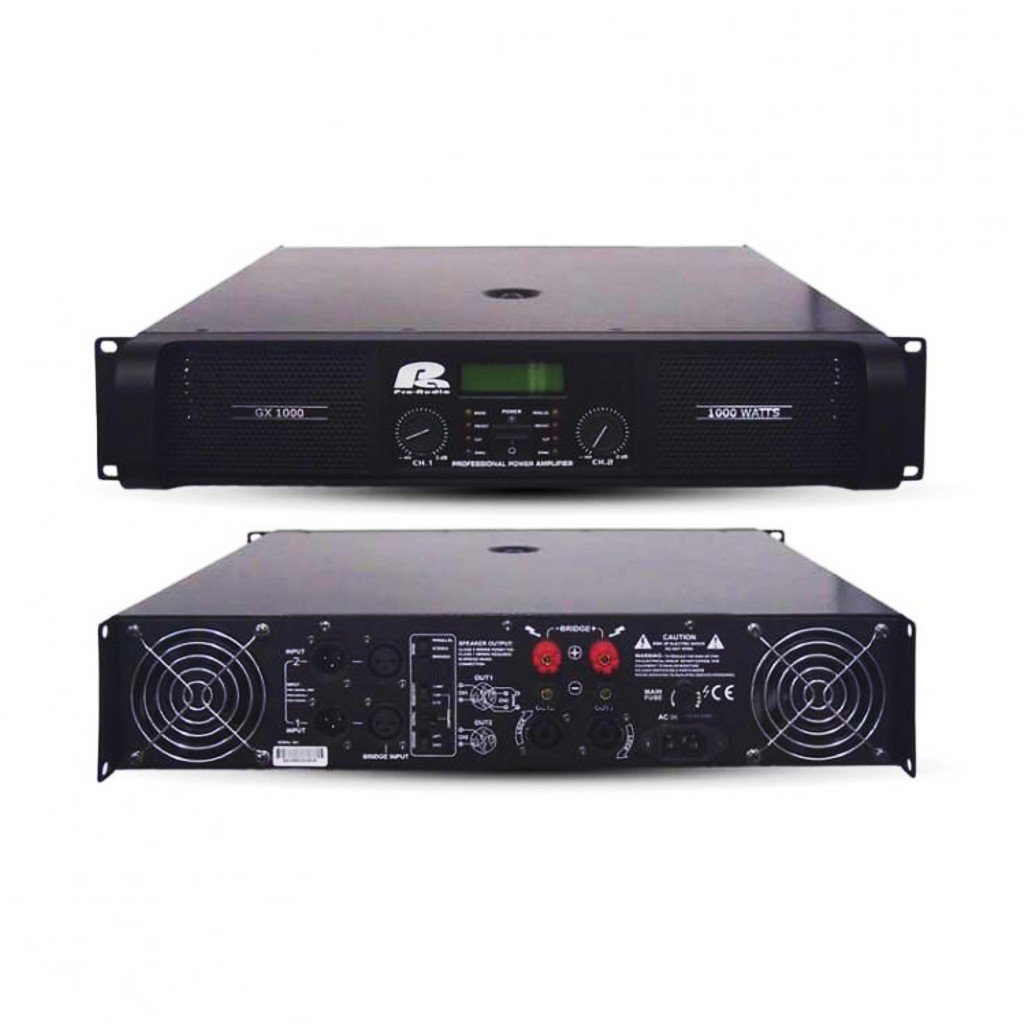 Amplificador PRO AUDIO 2 X 1000Watts a 2 Ohmios